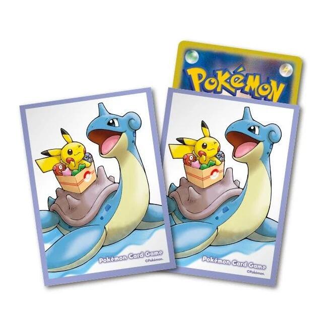 Card Sleeves - Lapras and Pikachu (64-Pack) (Pokemon Center Japan Exclusive) | I Want That Stuff Brandon