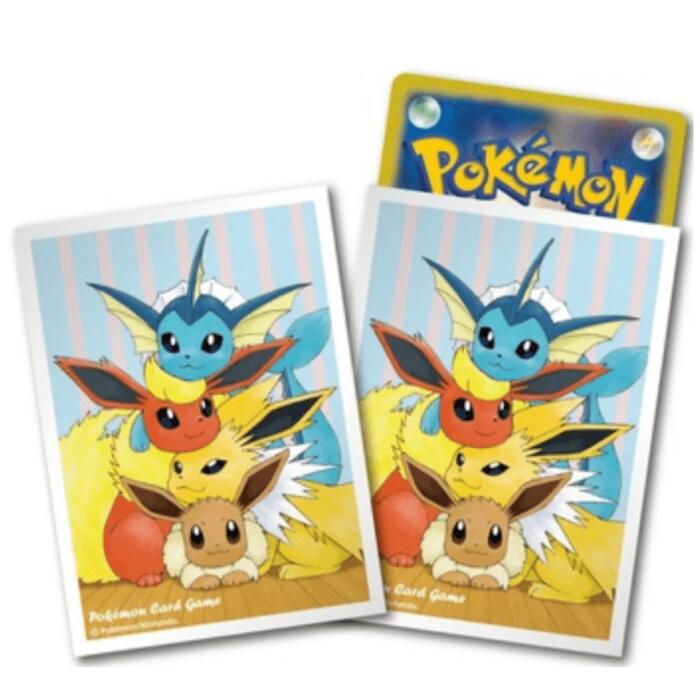 Card Sleeves - Sticky Friends Eevee (64-Pack) (Pokemon Center Japan Exclusive) | I Want That Stuff Brandon