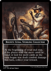 Bounty: Lyssa, Sterling Collector // Bounty Rules Double-Sided Token [Outlaws of Thunder Junction Commander Tokens] | I Want That Stuff Brandon