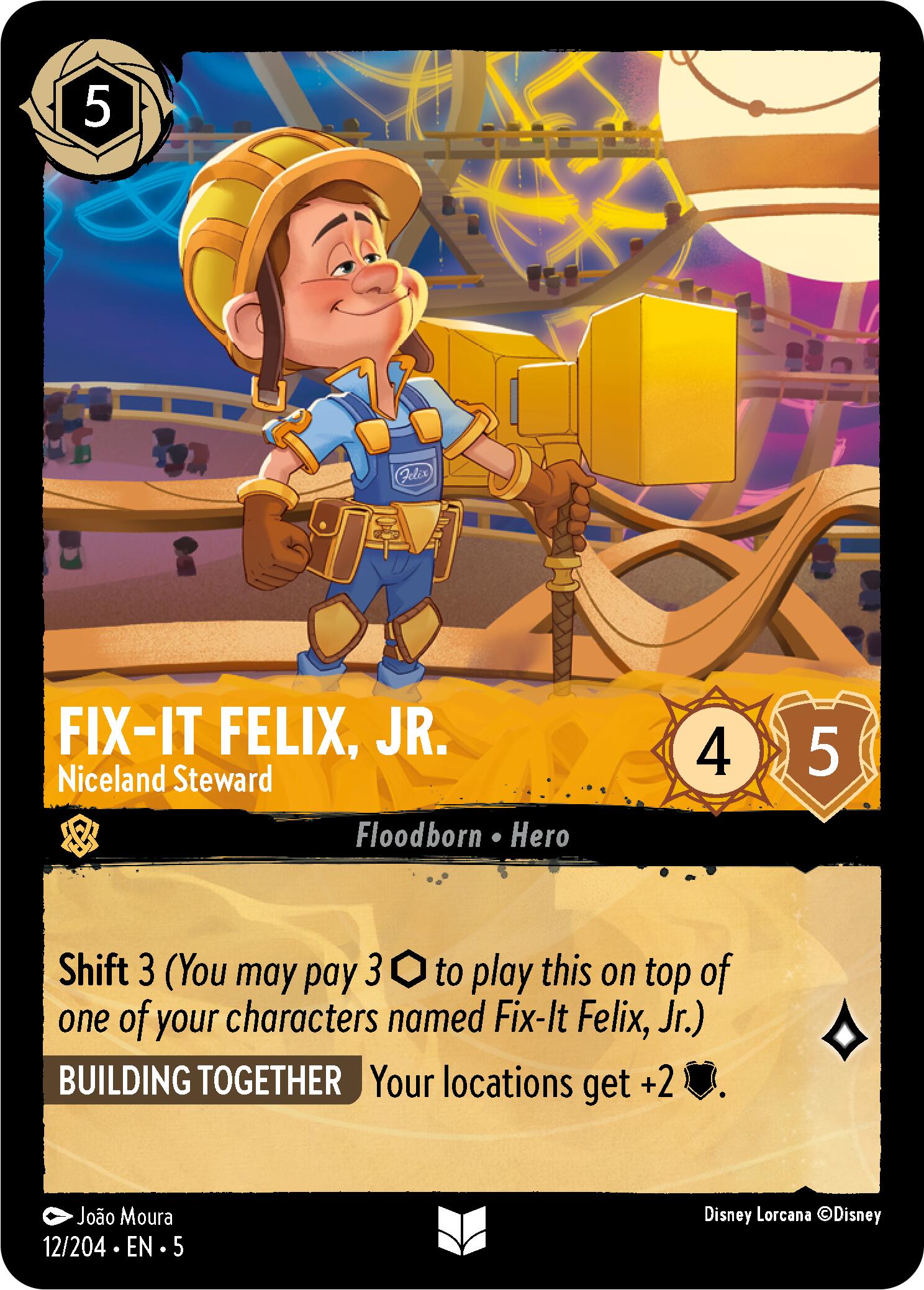 Fix-It Felix, Jr. - Niceland Steward (12/204) [Shimmering Skies] | I Want That Stuff Brandon