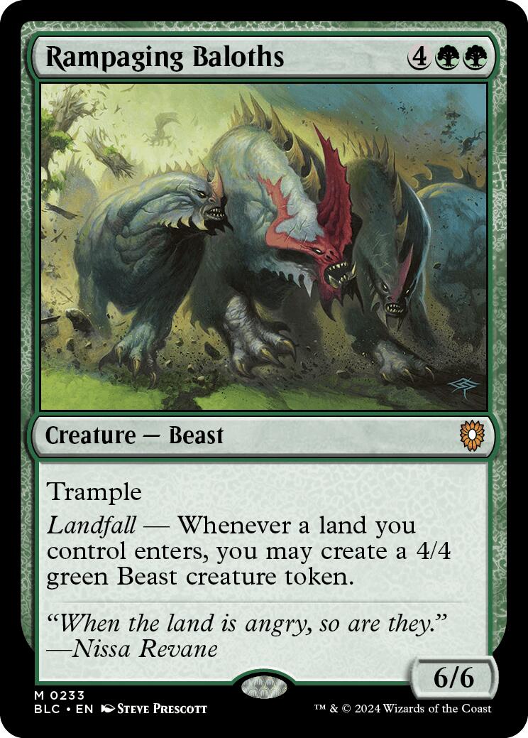 Rampaging Baloths [Bloomburrow Commander] | I Want That Stuff Brandon