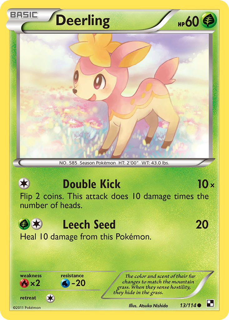 Deerling (13/114) [Black & White: Base Set] | I Want That Stuff Brandon