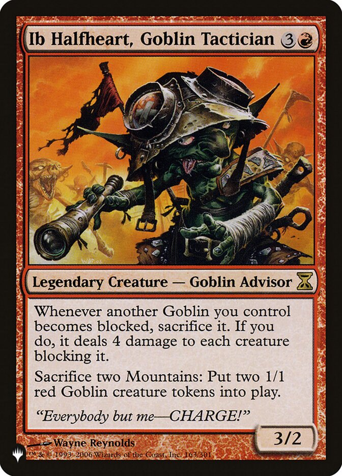 Ib Halfheart, Goblin Tactician [The List] | I Want That Stuff Brandon