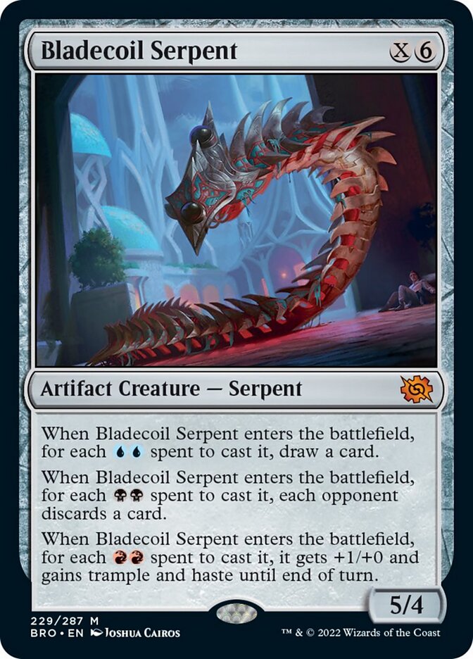 Bladecoil Serpent (Promo Pack) [The Brothers' War Promos] | I Want That Stuff Brandon