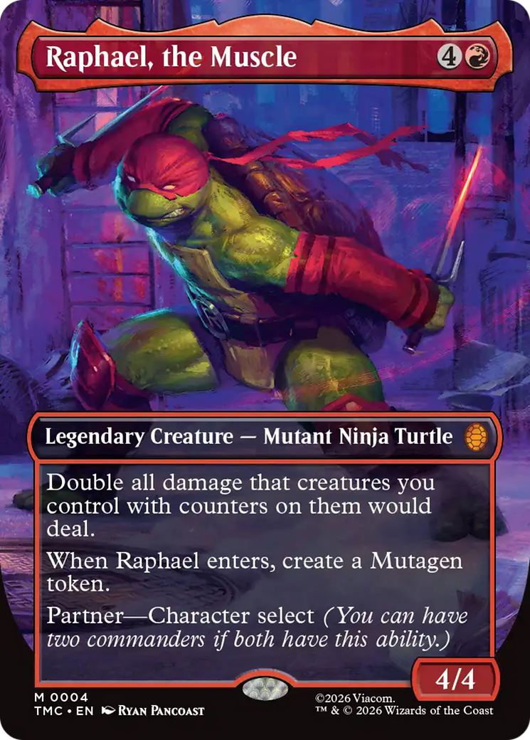 Raphael, the Muscle (Borderless) [Teenage Mutant Ninja Turtles Commander] | I Want That Stuff Brandon
