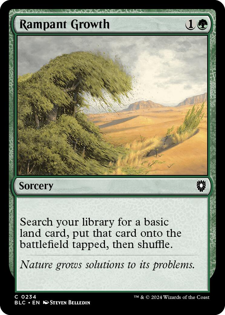 Rampant Growth [Bloomburrow Commander] | I Want That Stuff Brandon
