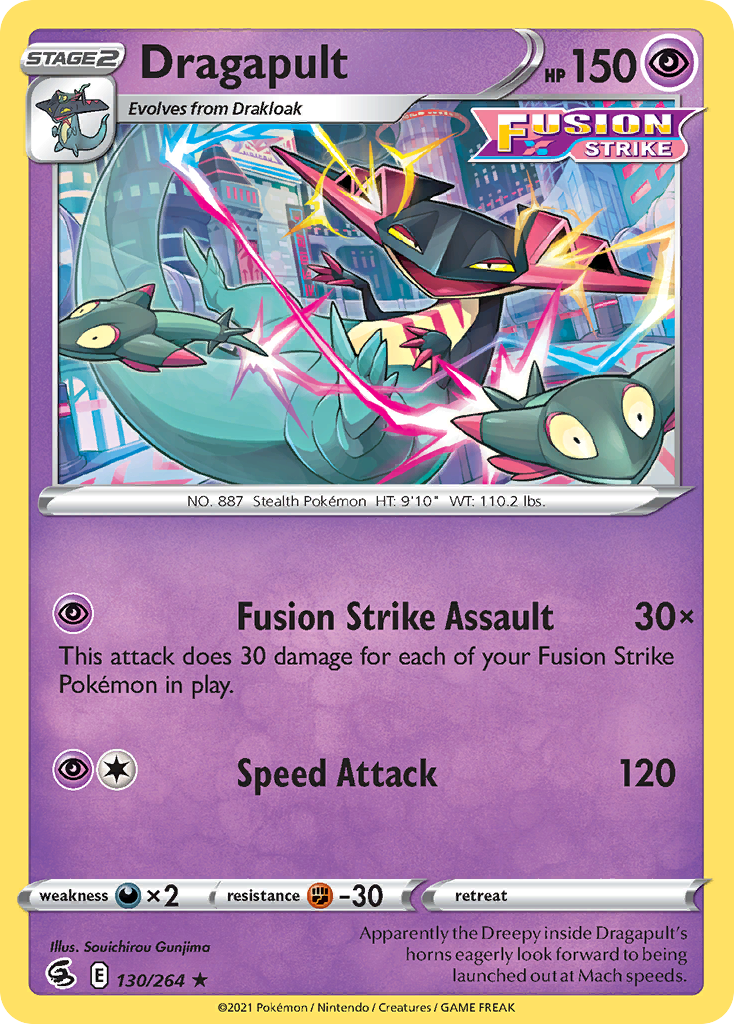 Dragapult (130/264) (Theme Deck Exclusive) [Sword & Shield: Fusion Strike] | I Want That Stuff Brandon