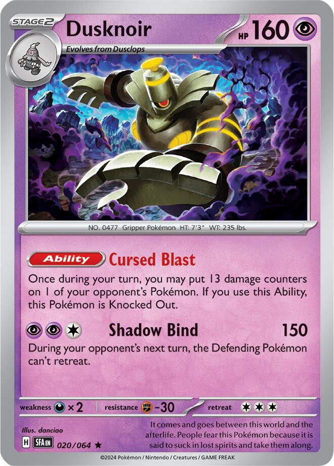 Dusknoir (020/064) [Scarlet & Violet: Shrouded Fable] | I Want That Stuff Brandon