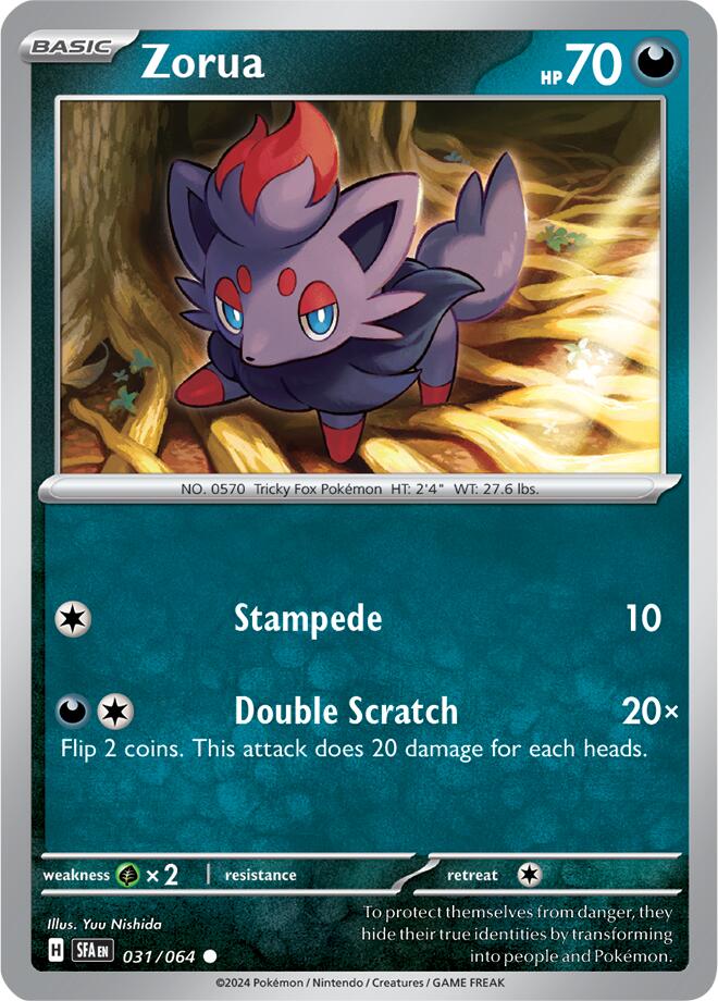 Zorua (031/064) [Scarlet & Violet: Shrouded Fable] | I Want That Stuff Brandon