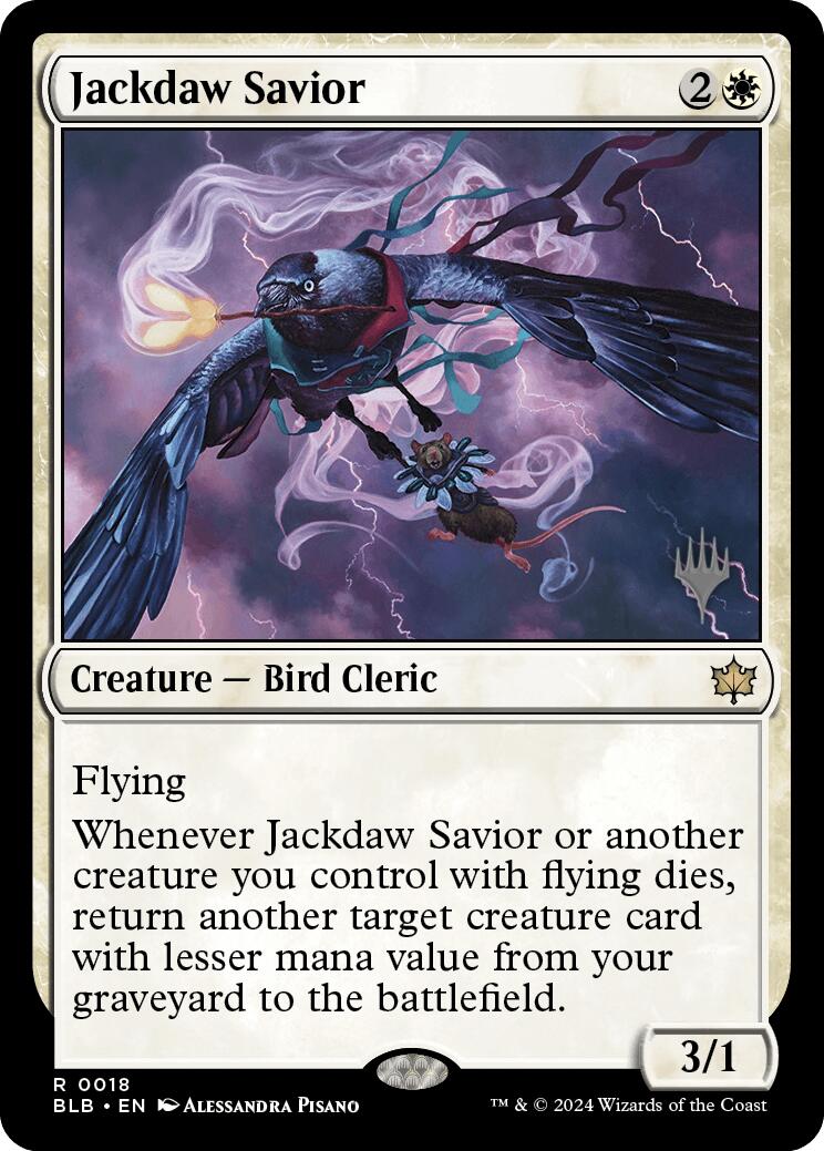 Jackdaw Savior (Promo Pack) [Bloomburrow Promos] | I Want That Stuff Brandon