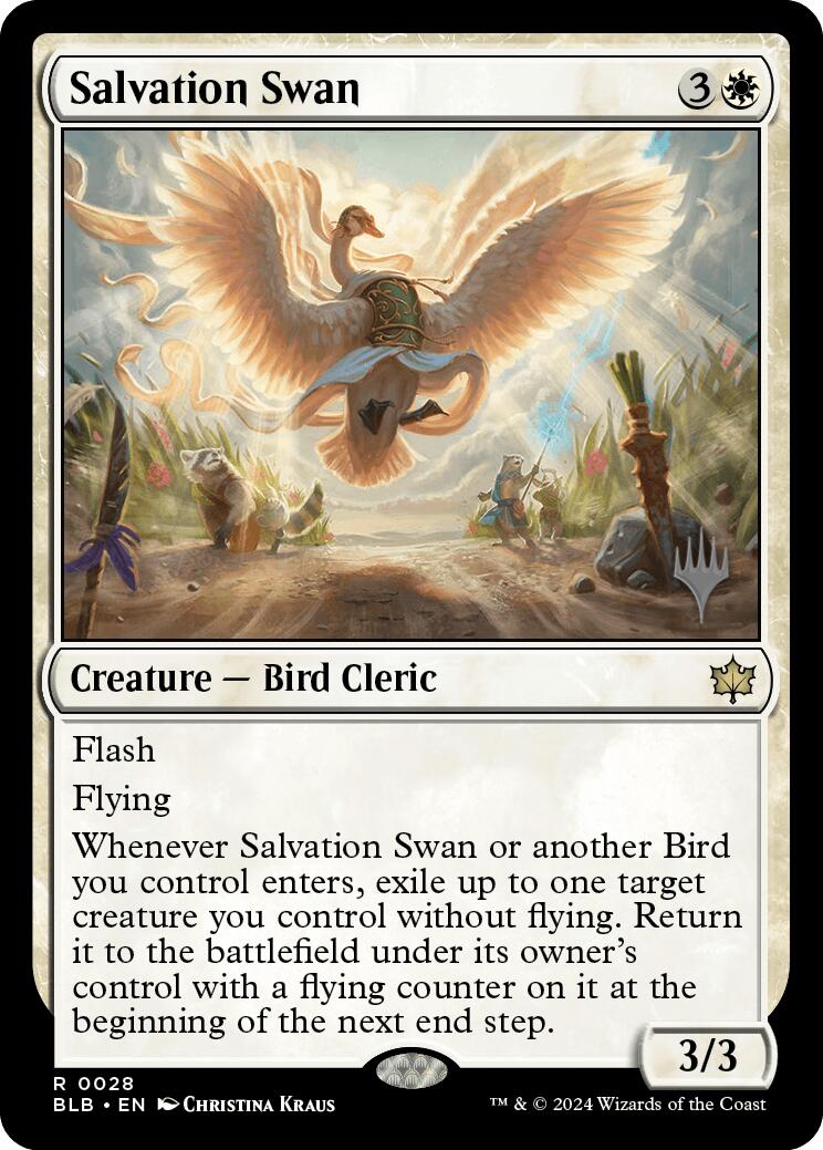 Salvation Swan (Promo Pack) [Bloomburrow Promos] | I Want That Stuff Brandon