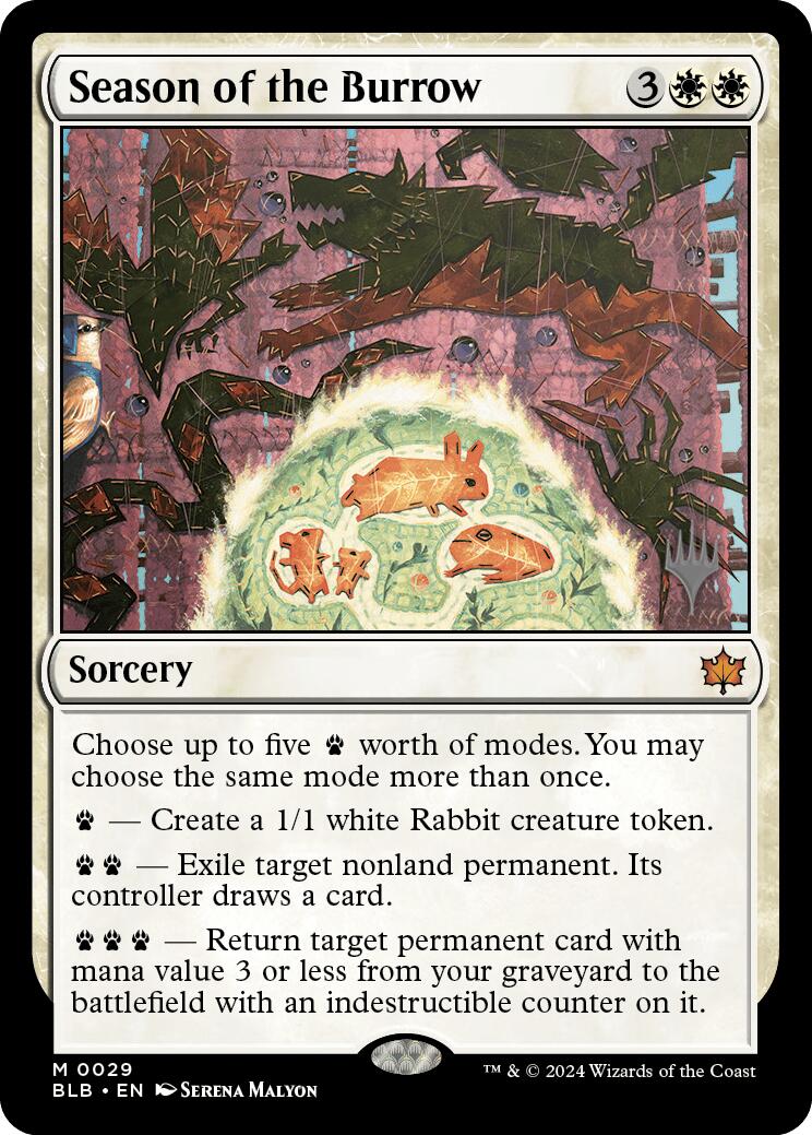 Season of the Burrow (Promo Pack) [Bloomburrow Promos] | I Want That Stuff Brandon