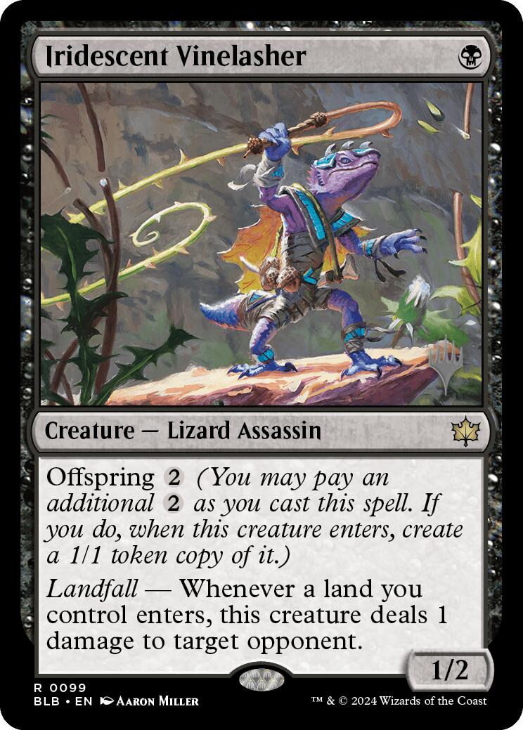 Iridescent Vinelasher (Promo Pack) [Bloomburrow Promos] | I Want That Stuff Brandon