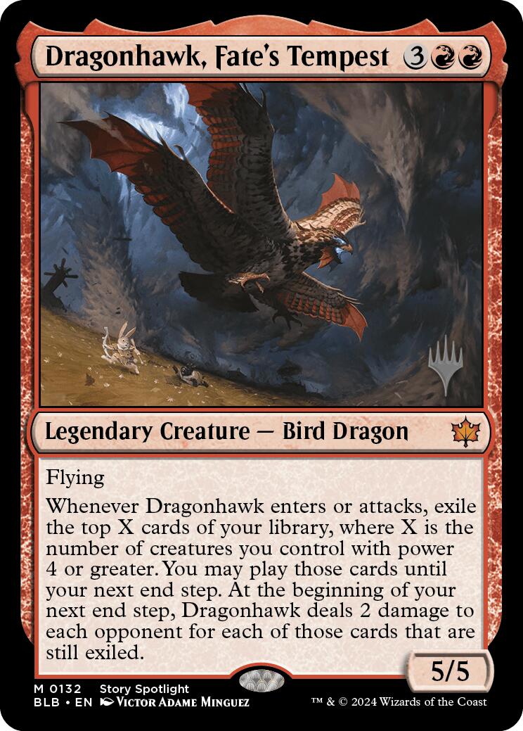 Dragonhawk, Fate's Tempest (Promo Pack) [Bloomburrow Promos] | I Want That Stuff Brandon