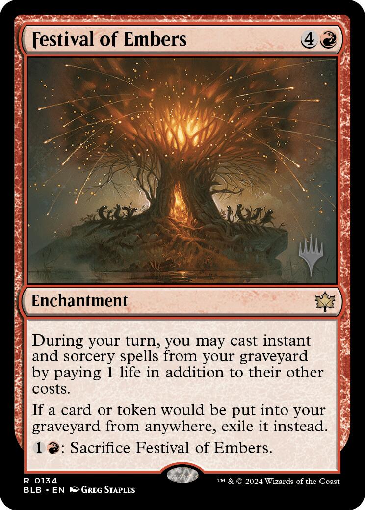 Festival of Embers (Promo Pack) [Bloomburrow Promos] | I Want That Stuff Brandon