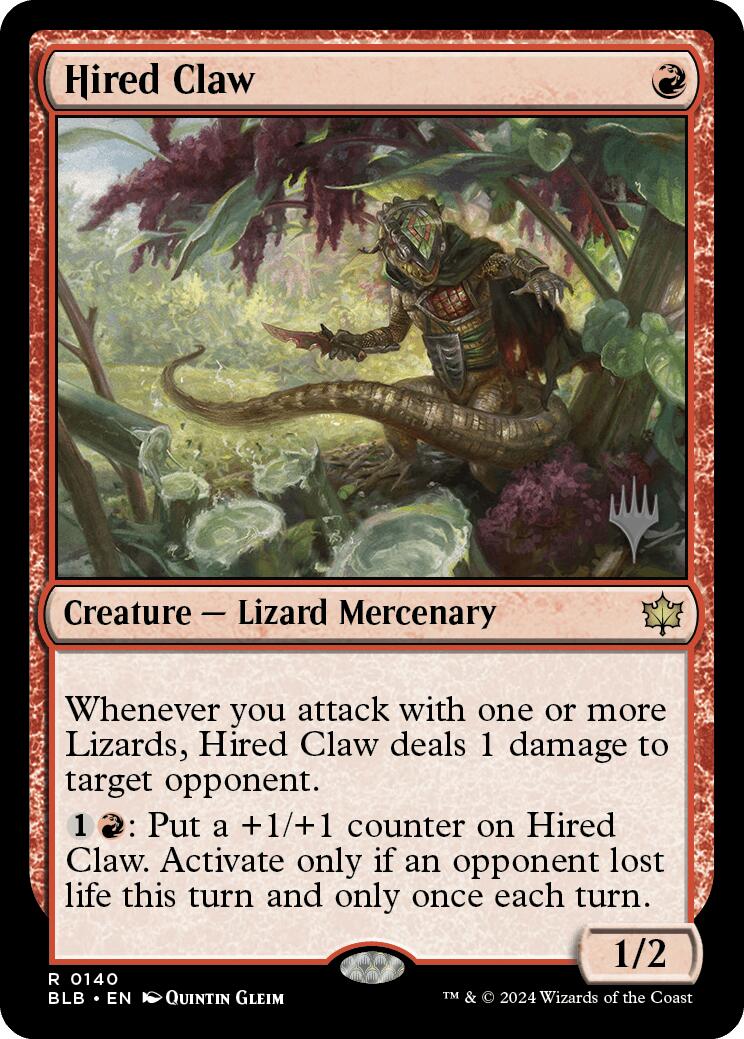 Hired Claw (Promo Pack) [Bloomburrow Promos] | I Want That Stuff Brandon