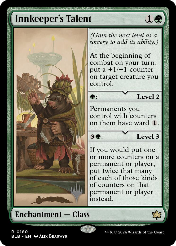 Innkeeper's Talent (Promo Pack) [Bloomburrow Promos] | I Want That Stuff Brandon