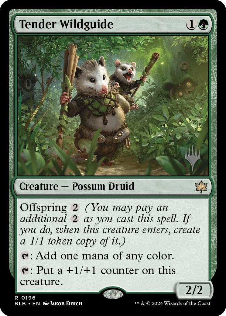 Tender Wildguide (Promo Pack) [Bloomburrow Promos] | I Want That Stuff Brandon