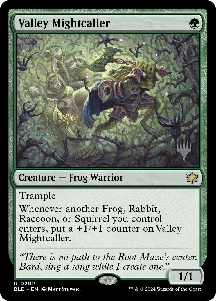 Valley Mightcaller (Promo Pack) [Bloomburrow Promos] | I Want That Stuff Brandon