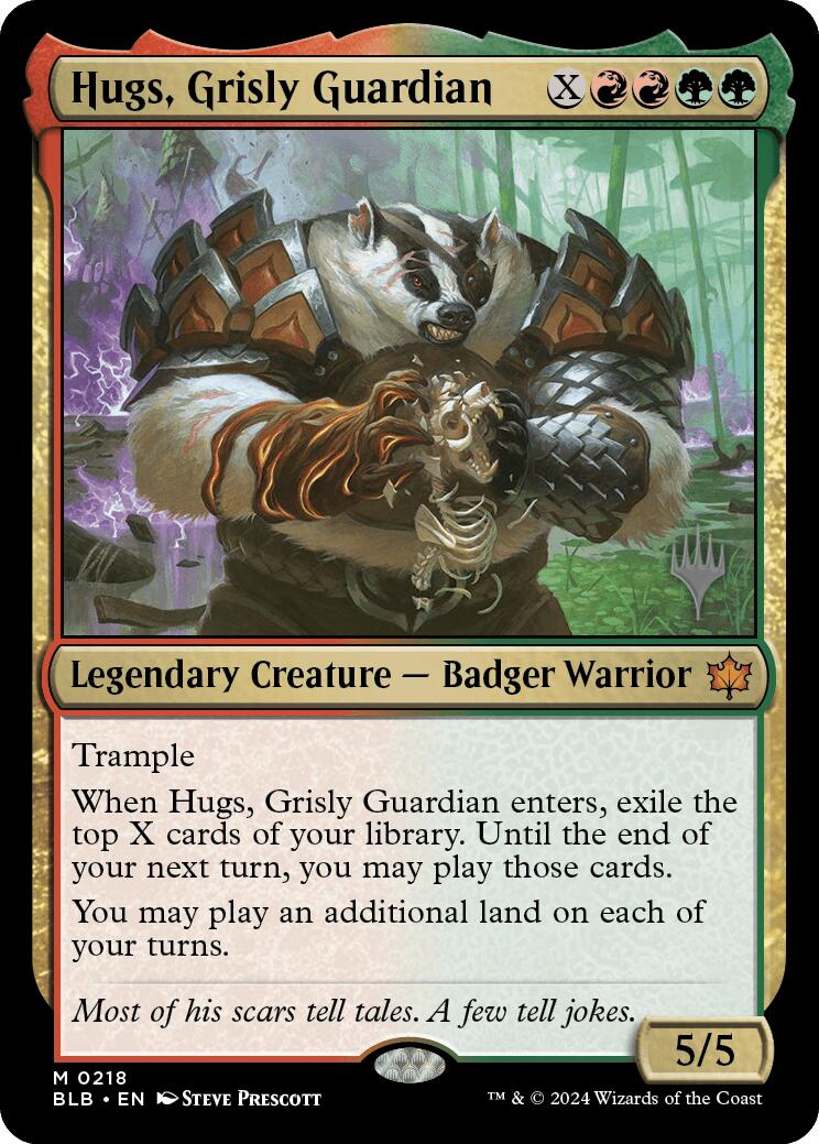 Hugs, Grisly Guardian (Promo Pack) [Bloomburrow Promos] | I Want That Stuff Brandon