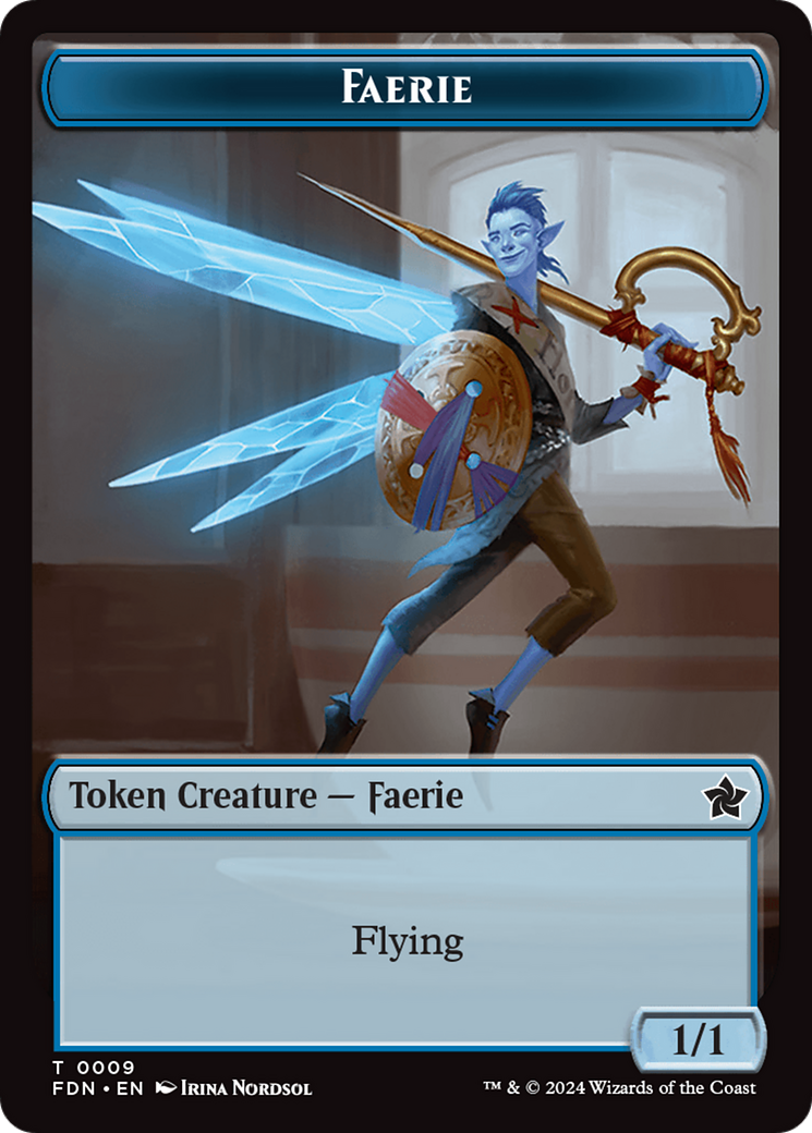 Soldier // Faerie Double-Sided Token [Foundations Tokens] | I Want That Stuff Brandon