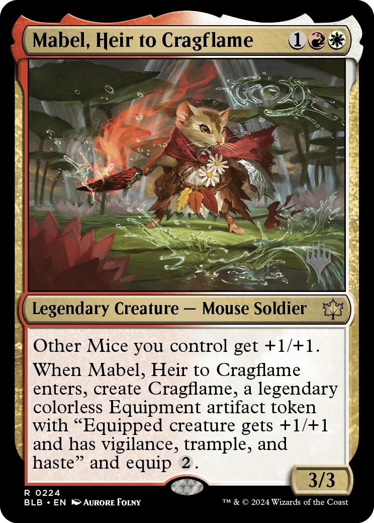 Mabel, Heir to Cragflame (Promo Pack) [Bloomburrow Promos] | I Want That Stuff Brandon