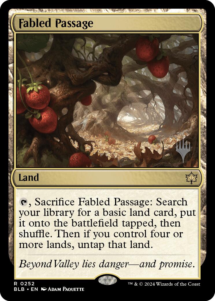 Fabled Passage (Promo Pack) [Bloomburrow Promos] | I Want That Stuff Brandon