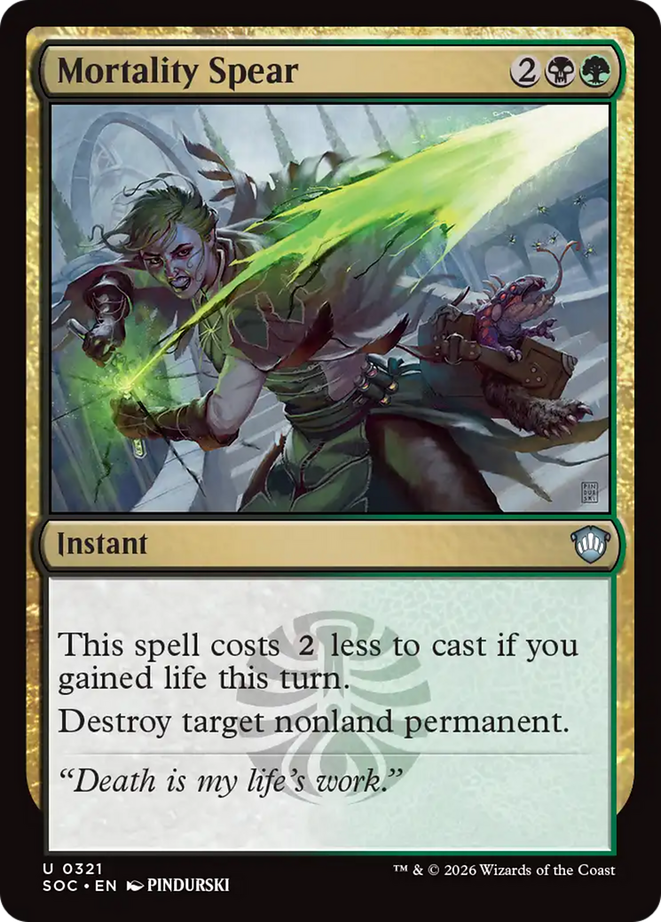 Mortality Spear [Secrets of Strixhaven Commander] | I Want That Stuff Brandon