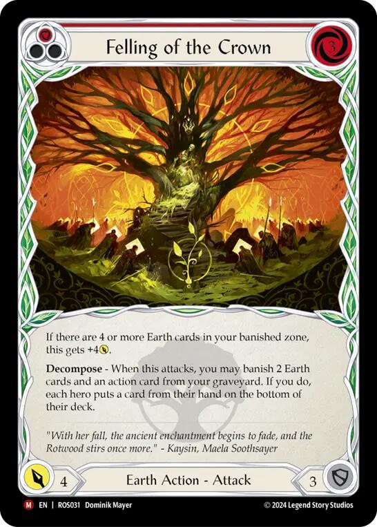 Felling of the Crown [ROS031] (Rosetta)  Rainbow Foil | I Want That Stuff Brandon