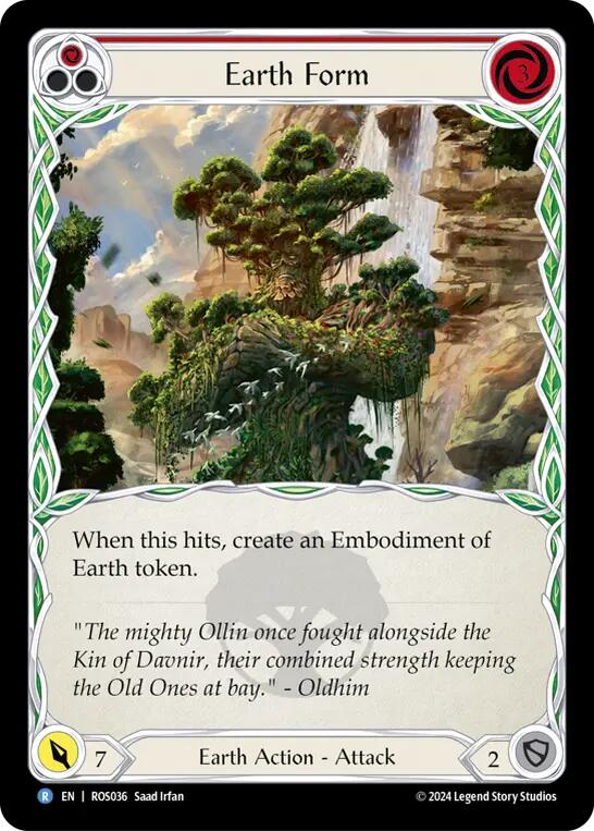 Earth Form (Red) [ROS036] (Rosetta)  Rainbow Foil | I Want That Stuff Brandon