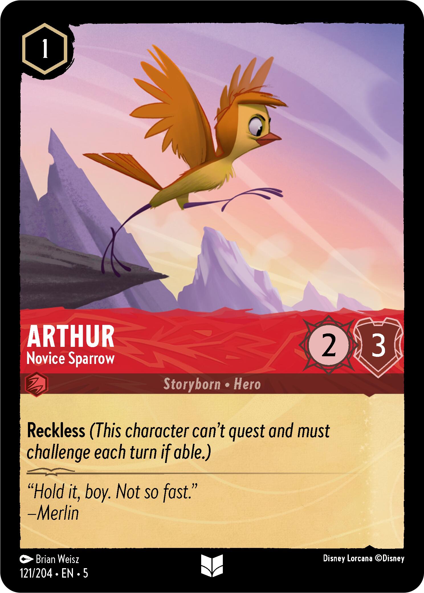 Arthur - Novice Sparrow (121/204) [Shimmering Skies] | I Want That Stuff Brandon