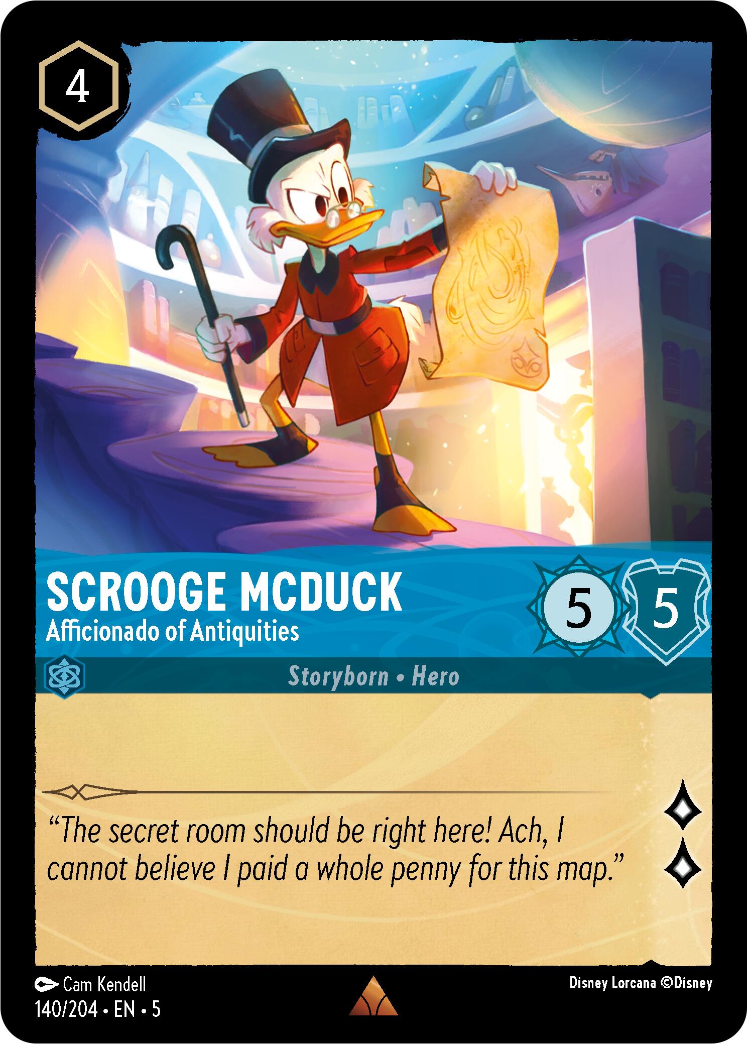 Scrooge McDuck - Afficionado of Antiquities (140/204) [Shimmering Skies] | I Want That Stuff Brandon