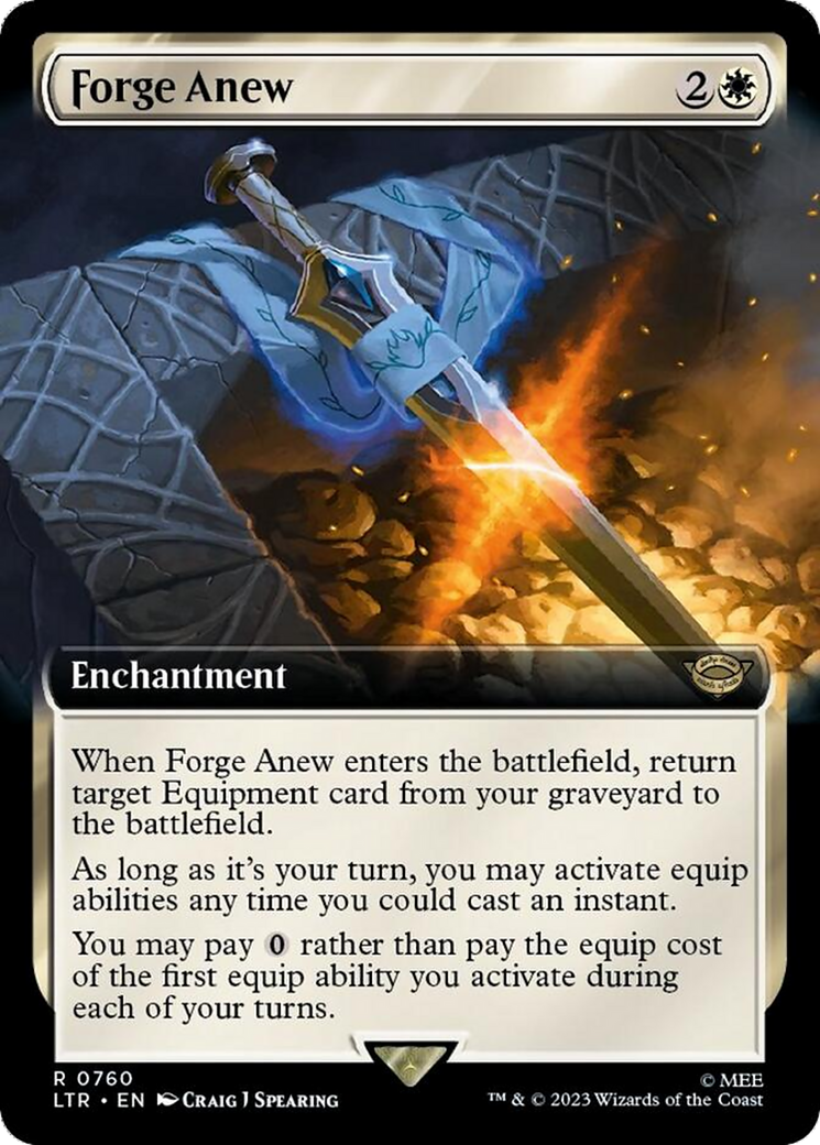 Forge Anew (Extended Art) (Surge Foil) [The Lord of the Rings: Tales of Middle-Earth] | I Want That Stuff Brandon
