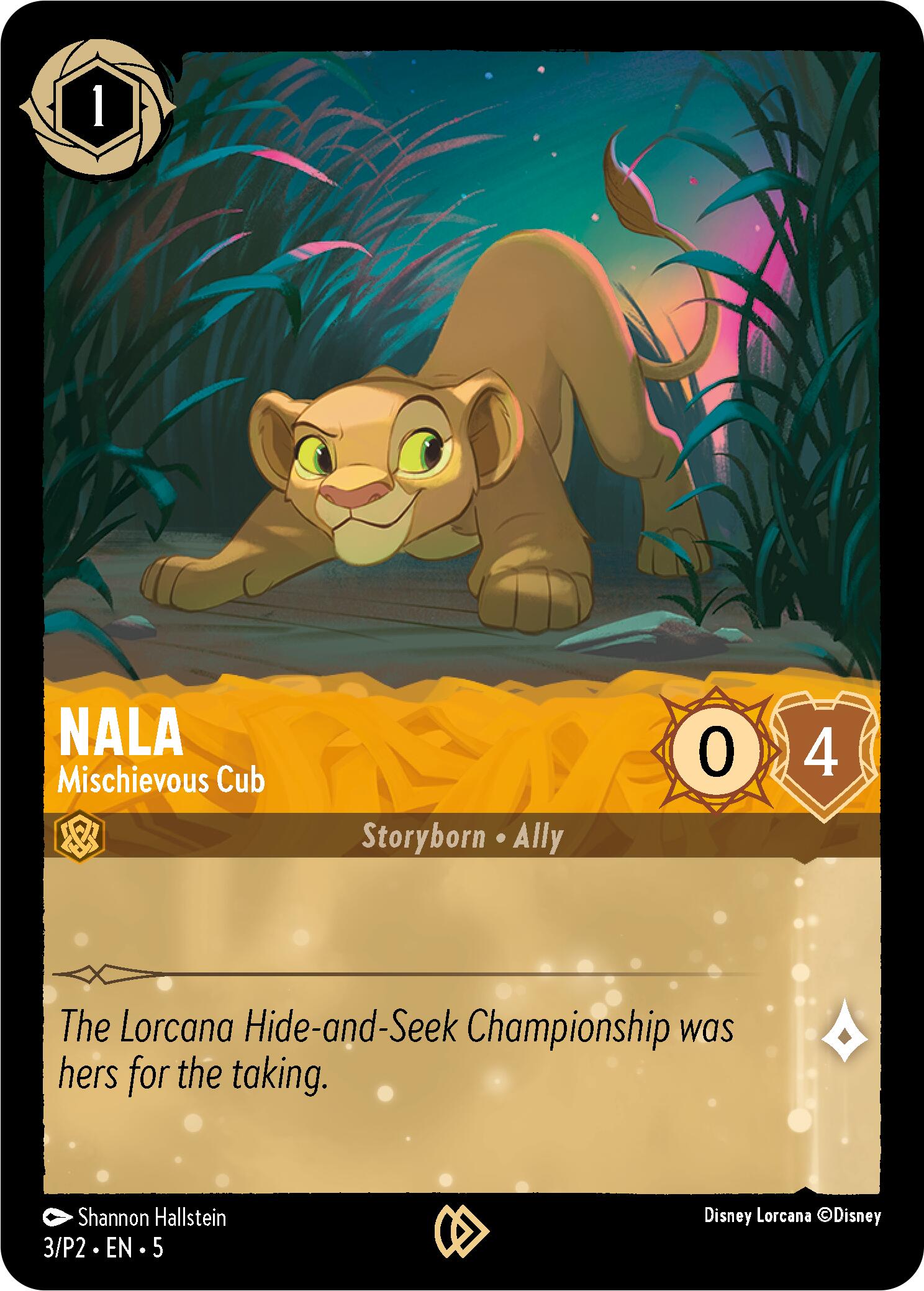 Nala - Mischievous Cub (3) [Promo Cards] | I Want That Stuff Brandon