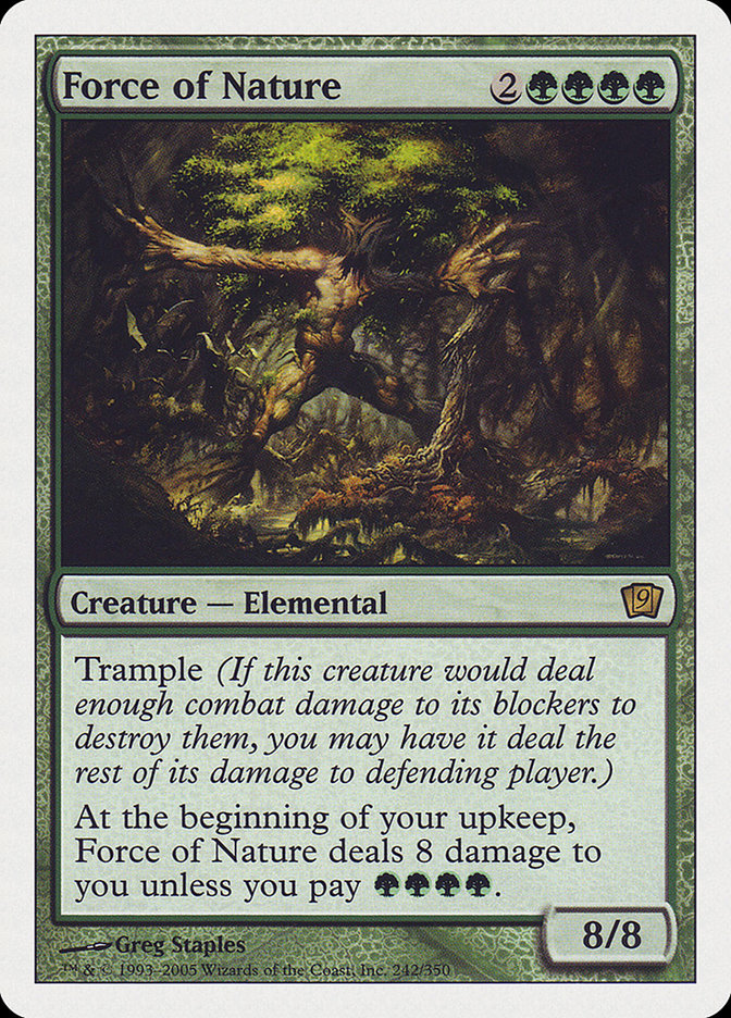 Force of Nature (9th Edition) [Oversize Cards] | I Want That Stuff Brandon