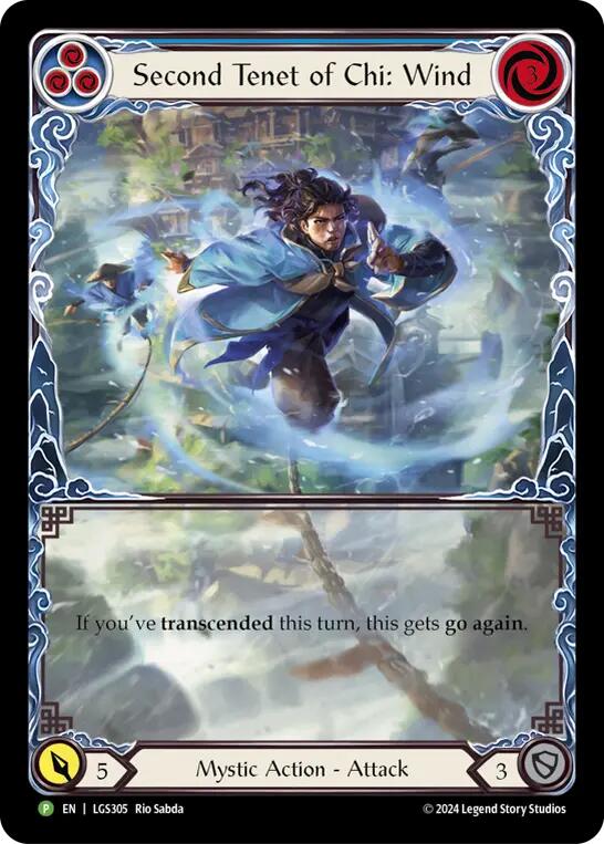 Second Tenet of Chi: Wind [LGS305] (Promo)  Rainbow Foil | I Want That Stuff Brandon