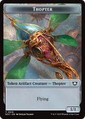 Thopter // Gnome Double-Sided Token [Edge of Eternities Commander Tokens] | I Want That Stuff Brandon