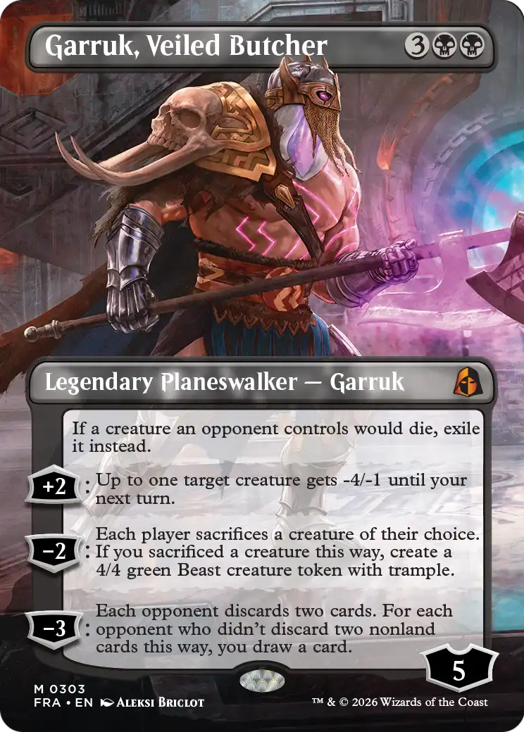 Garruk, Veiled Butcher (Borderless) [Reality Fracture] | I Want That Stuff Brandon