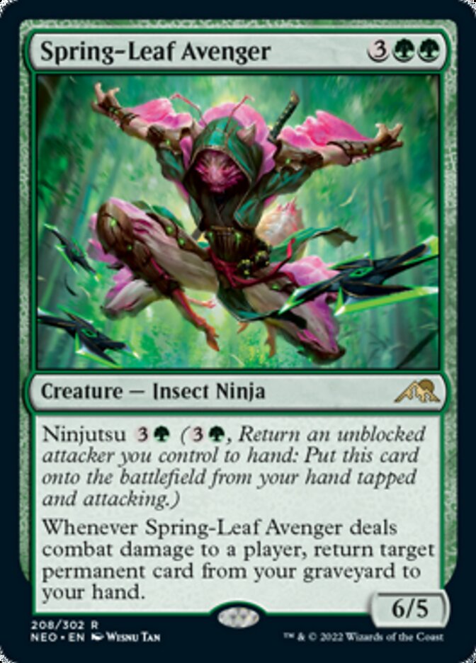 Spring-Leaf Avenger [Kamigawa: Neon Dynasty] | I Want That Stuff Brandon