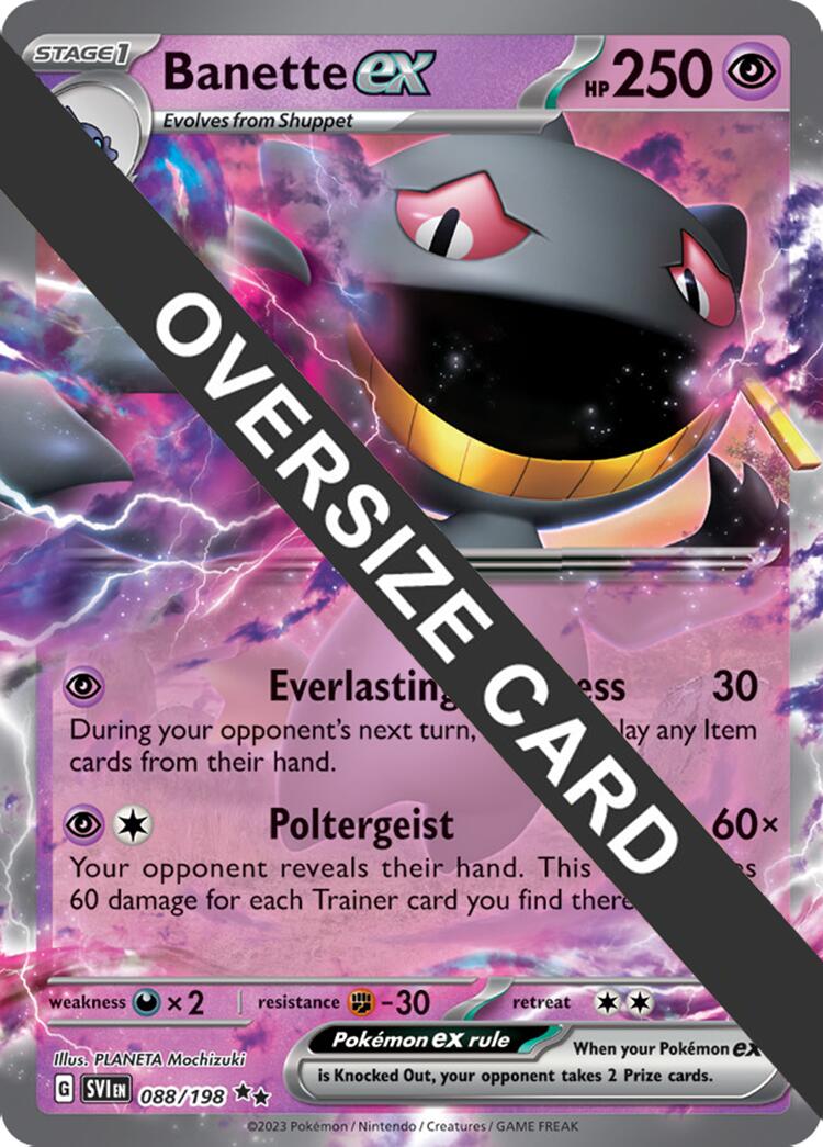 Banette ex (088) (Jumbo Card) [Scarlet & Violet: Base Set] | I Want That Stuff Brandon