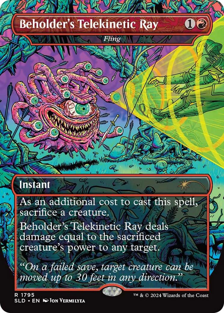 Beholder's Telekinetic Ray - Fling [Secret Lair Drop Series] | I Want That Stuff Brandon