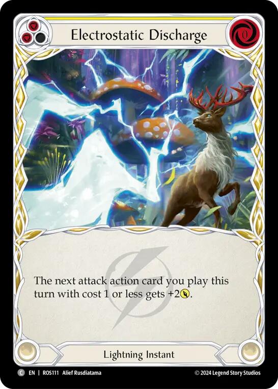 Electrostatic Discharge (Yellow) [ROS111] (Rosetta)  Rainbow Foil | I Want That Stuff Brandon