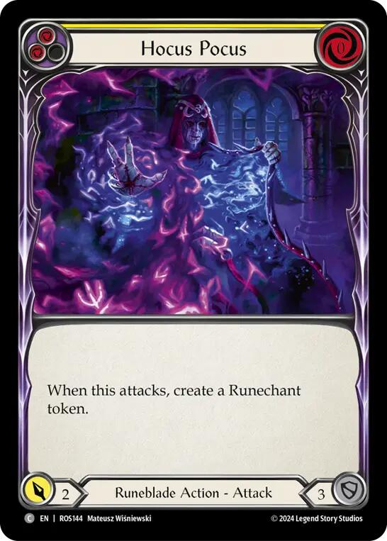 Hocus Pocus (Yellow) [ROS144] (Rosetta)  Rainbow Foil | I Want That Stuff Brandon