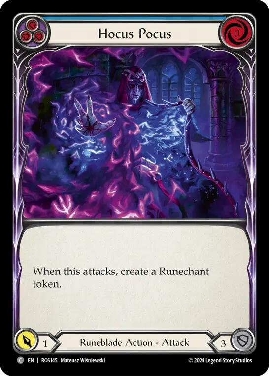 Hocus Pocus (Blue) [ROS145] (Rosetta)  Rainbow Foil | I Want That Stuff Brandon