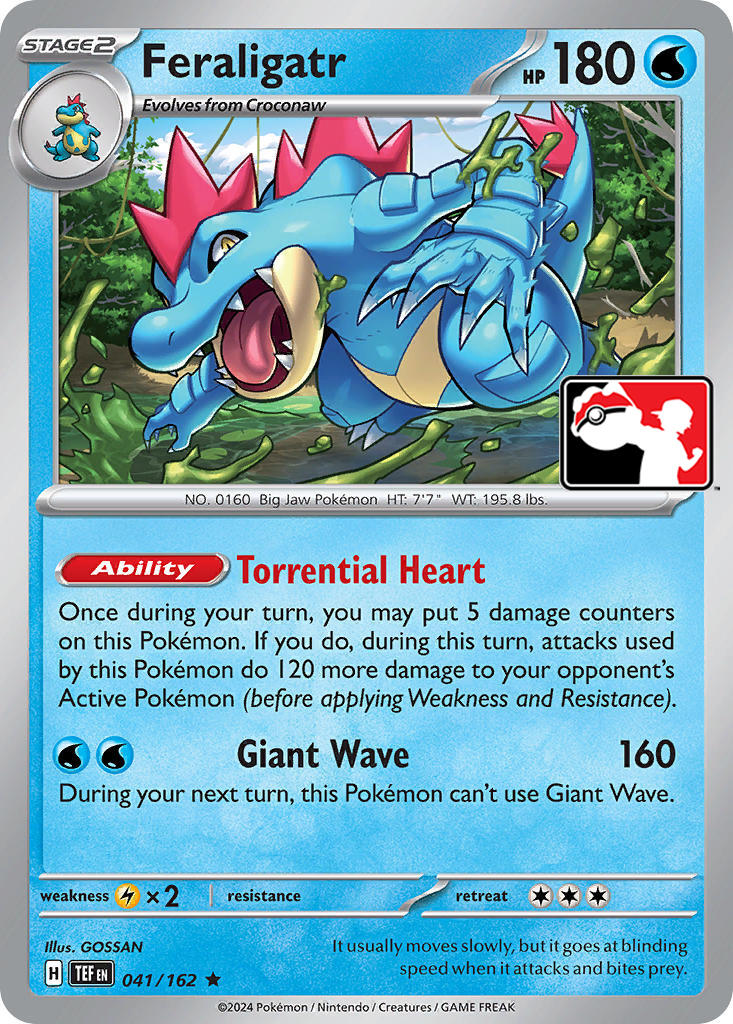 Feraligatr (041/162) [Prize Pack Series Five] | I Want That Stuff Brandon