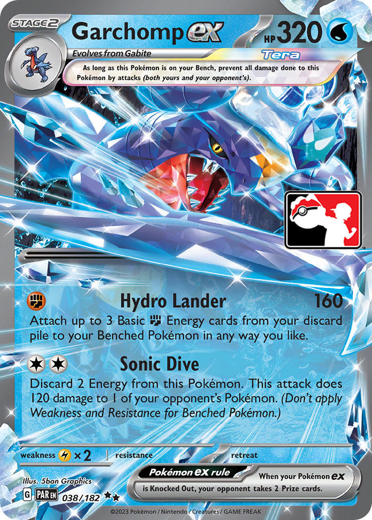 Garchomp ex (038/182) [Prize Pack Series Five] | I Want That Stuff Brandon