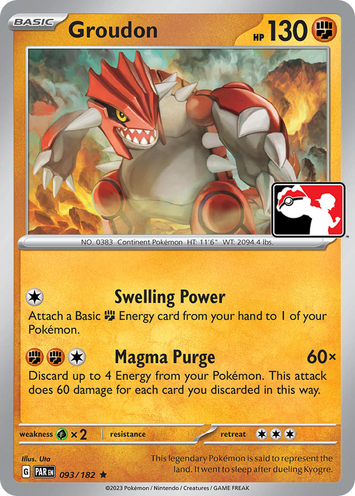 Groudon (093/182) [Prize Pack Series Five] | I Want That Stuff Brandon