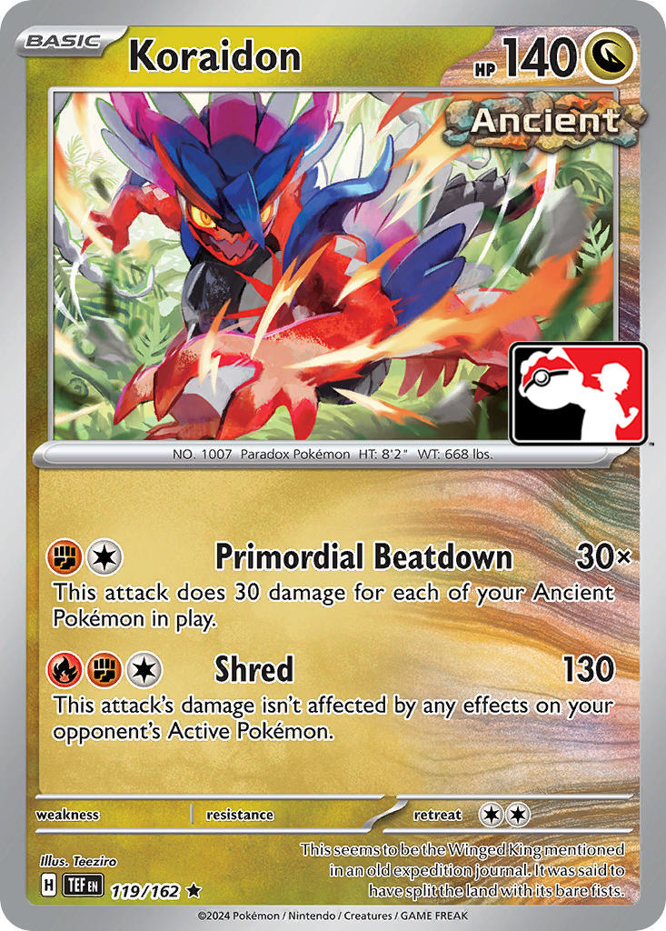 Koraidon (119/162) [Prize Pack Series Five] | I Want That Stuff Brandon