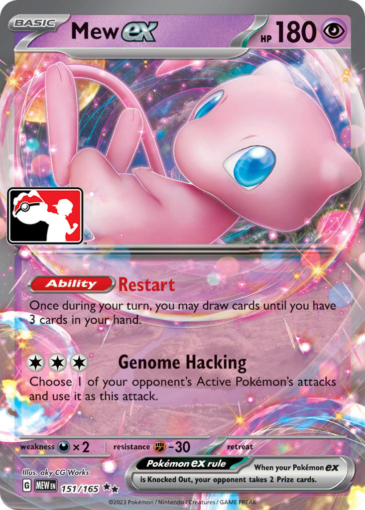 Mew ex (151/165) [Prize Pack Series Five] | I Want That Stuff Brandon