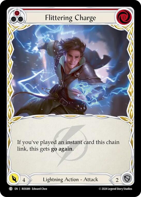 Flittering Charge (Red) [ROS089] (Rosetta)  Rainbow Foil | I Want That Stuff Brandon